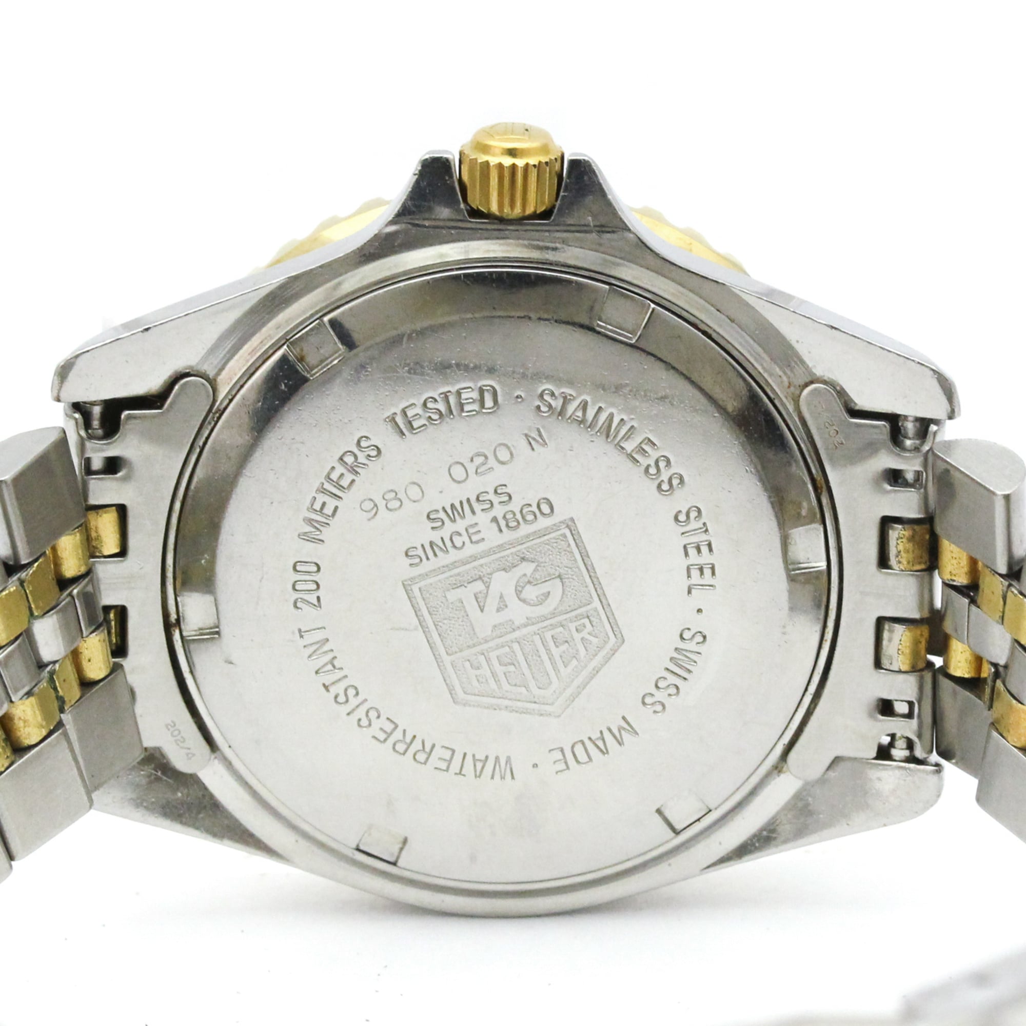 TAG HEUER 1000 Professional Gold Plated Steel Watch 980.020 — Good
