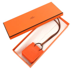 Unused Hermes Sac Orange Agneau Milo Accessory Bag Charm 0096 HERMES — New - Store Return