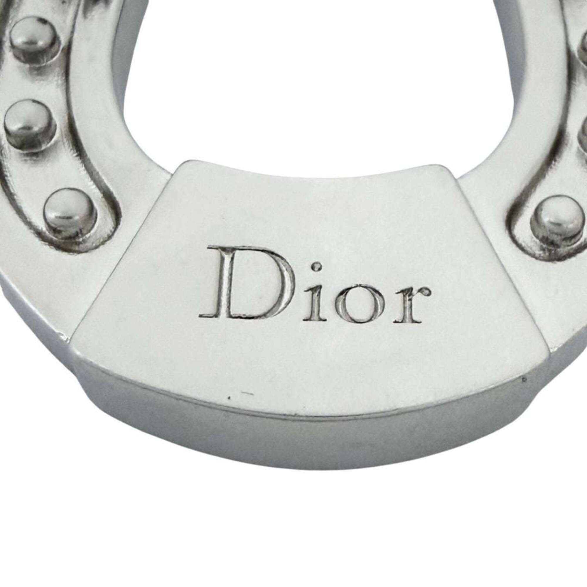 Christian Dior Dior Men's Horseshoe Pin Brooch, Silver Color — Like New
