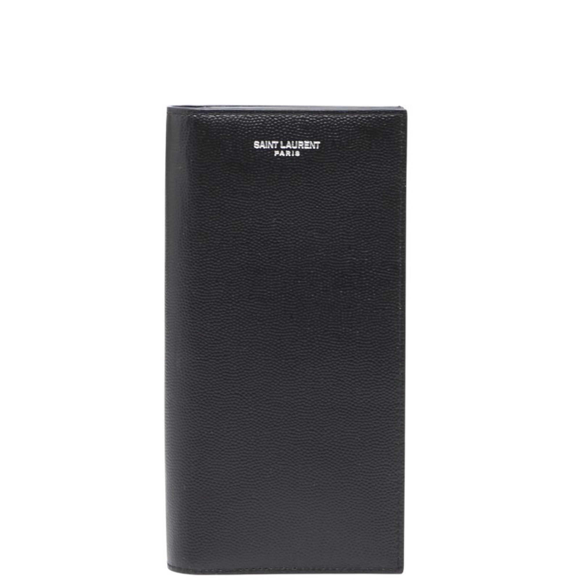 Saint Laurent Continental Wallet 396308 Black Leather Men's SAINT LAURENT