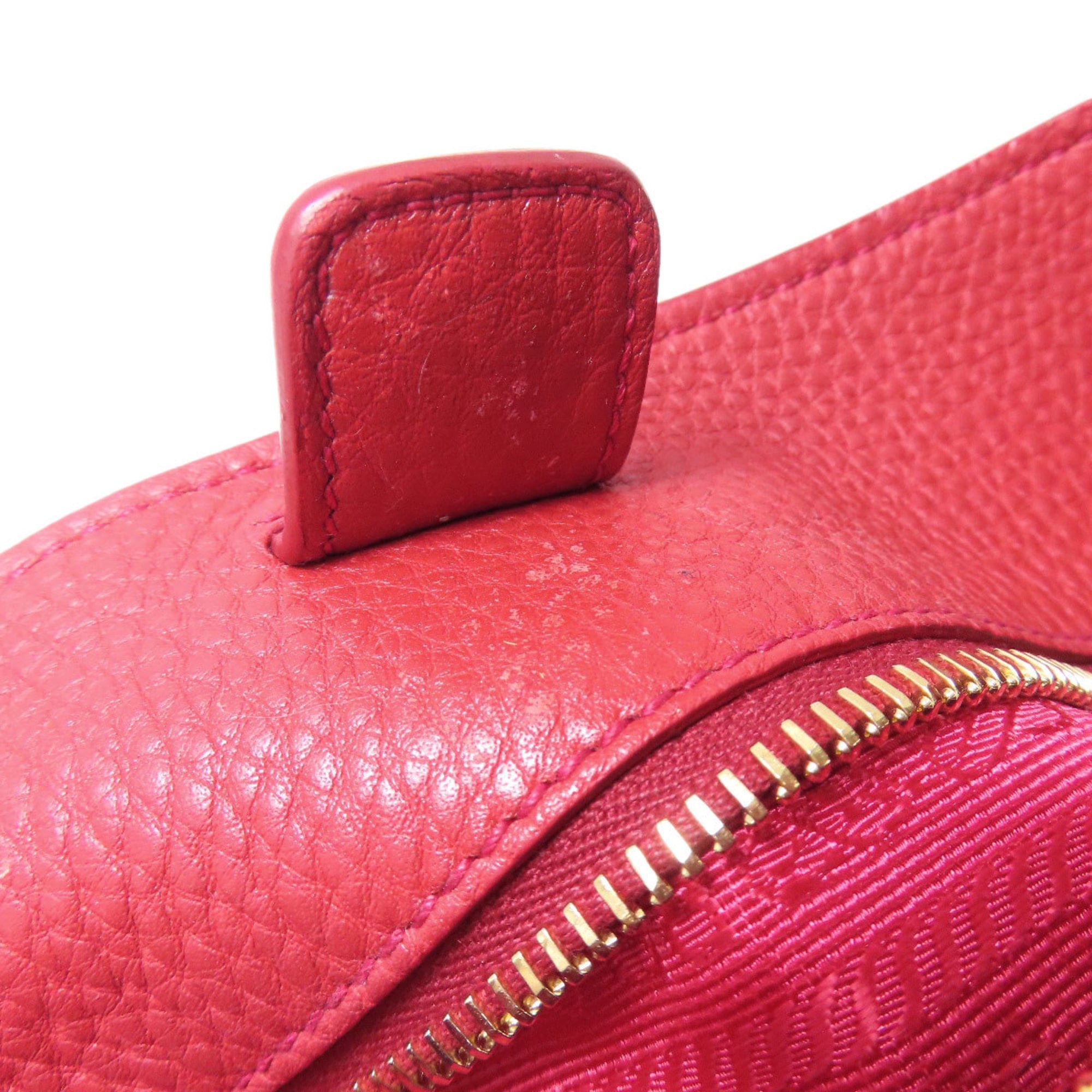 Prada One-Shoulder Shoulder Bag Calfskin Women's