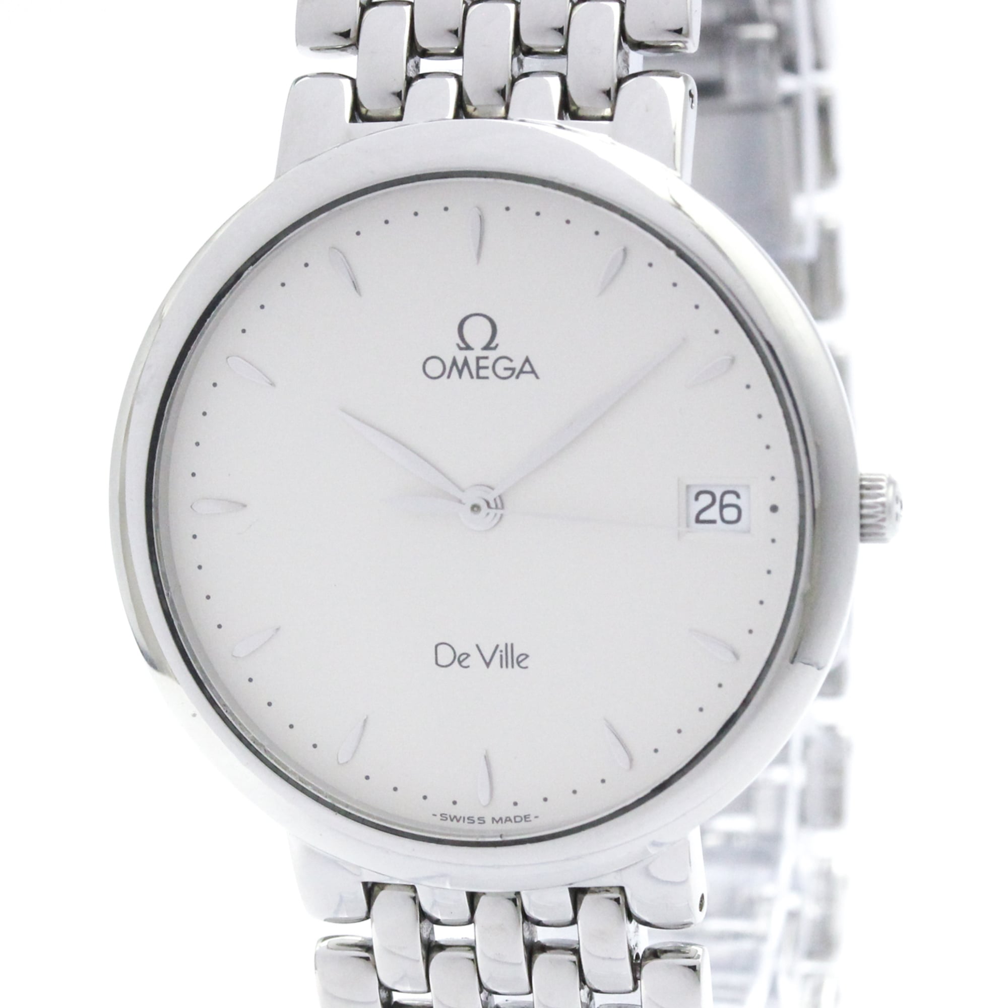 OMEGA De Ville Quartz Stainless Steel Mens Watch 7520.31 Polished — Very Good