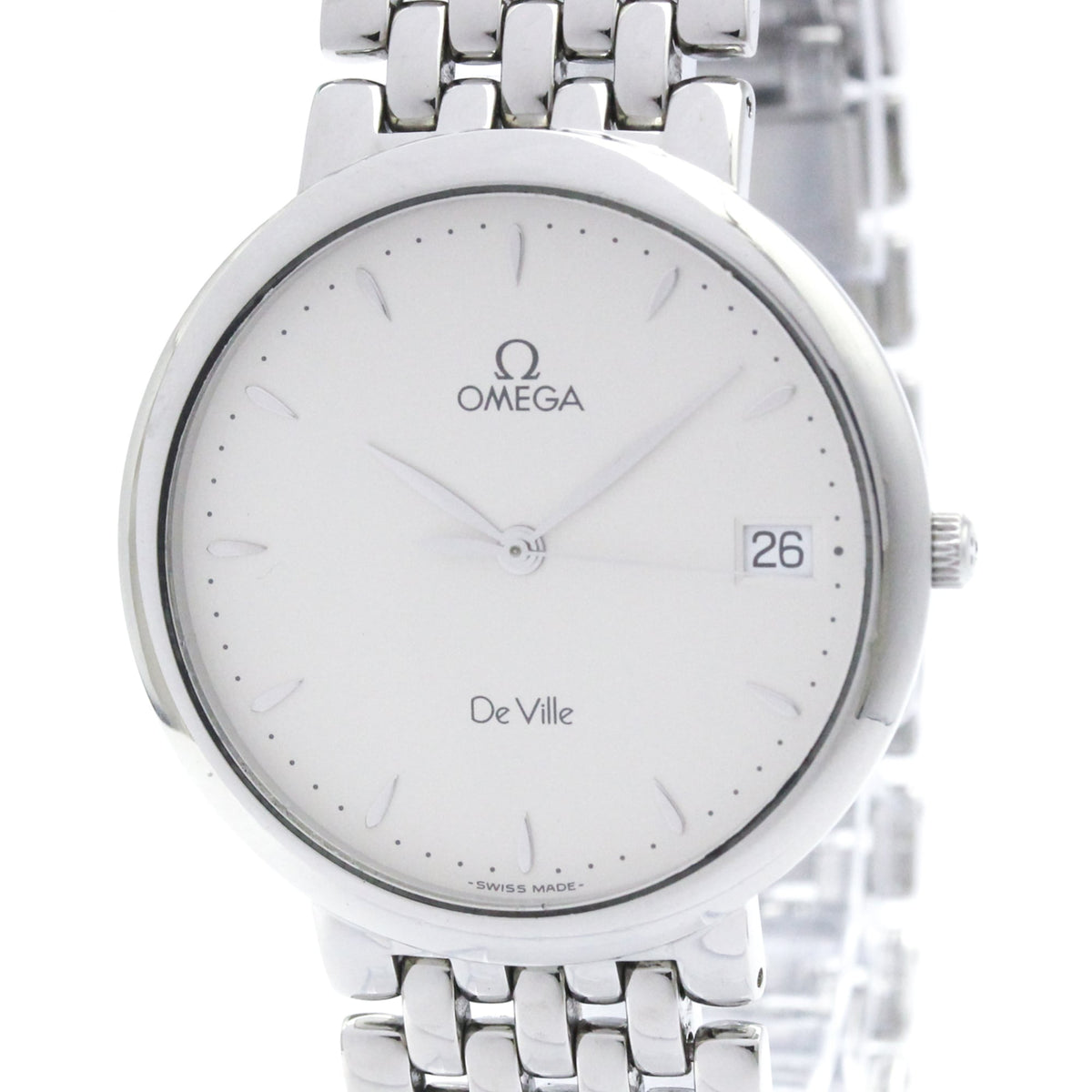 OMEGA De Ville Quartz Stainless Steel Mens Watch 7520.31 Polished — Very Good