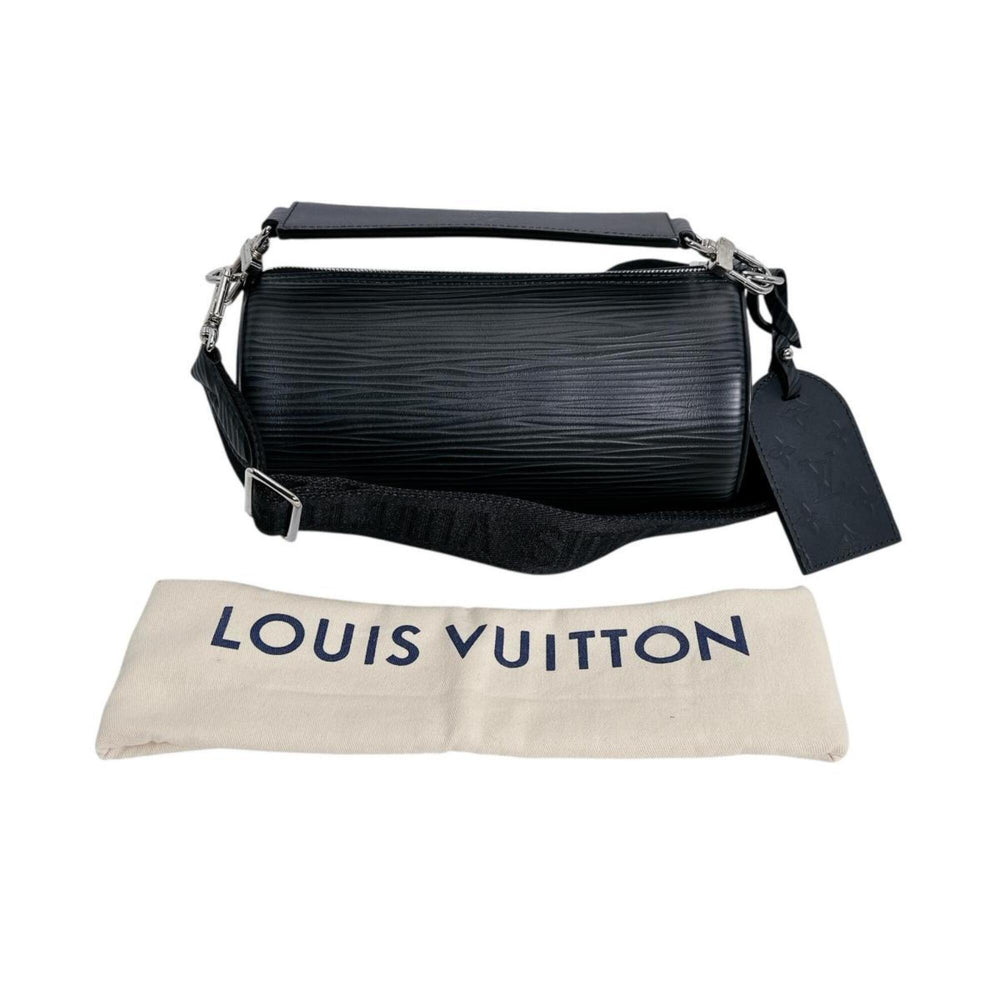 Louis Vuitton Soft Polochon PM Epi Leather Handbag, M24324, Black — Like New