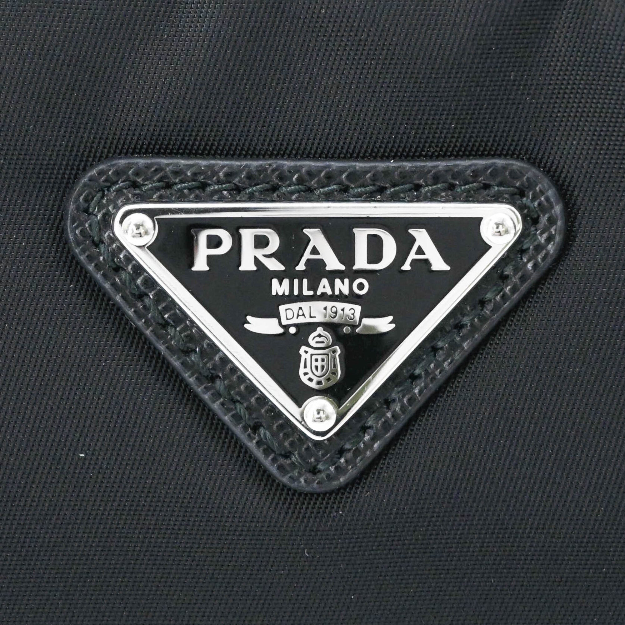 PRADA Re-Edition 2005 Nylon Leather Shoulder Handbag for Women, Black — New - Store Return