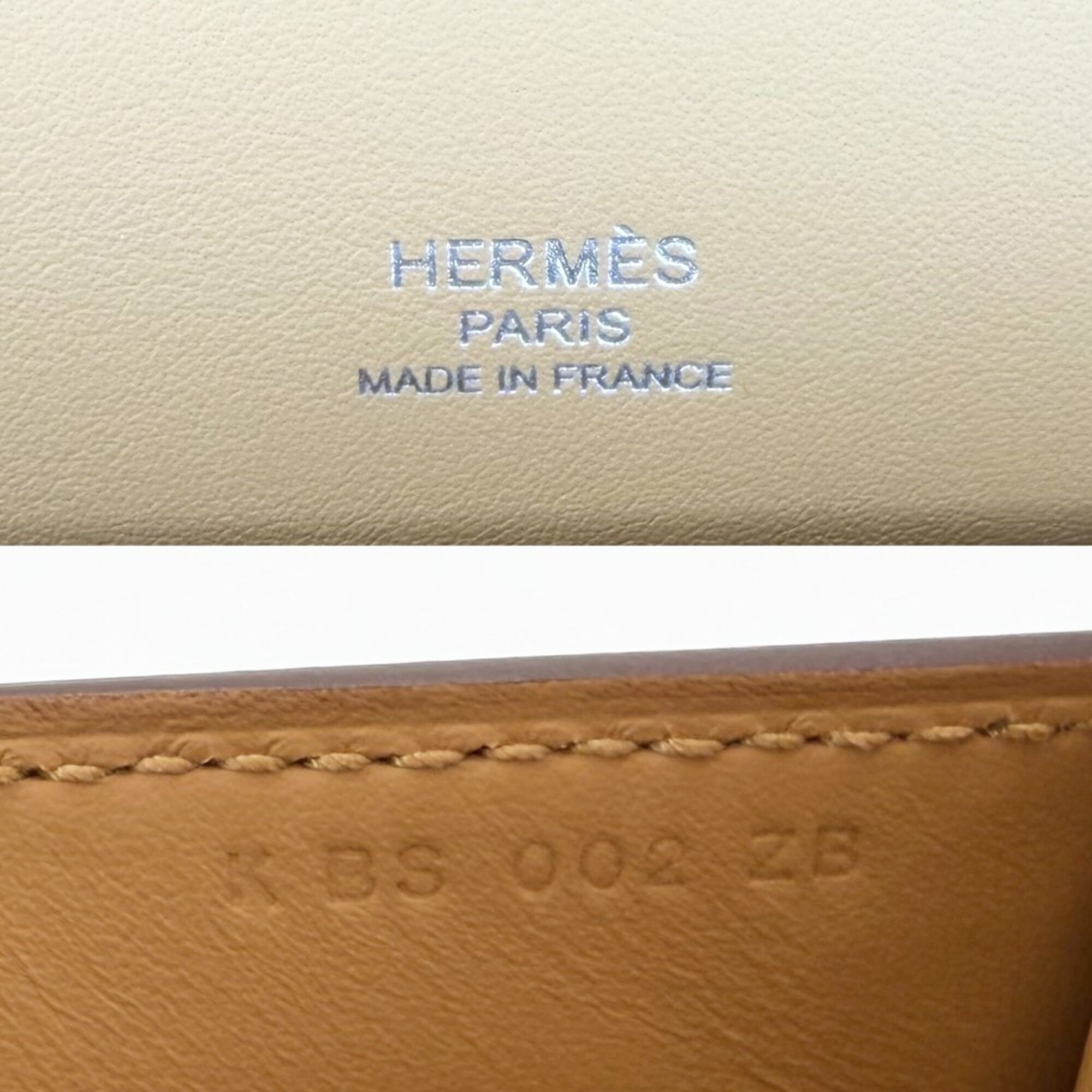 Hermes Shoulder Bag for Women, Geta Style, Bag, Crossbody HERMES K Stamp, Leather, Brown, Silver Hardware, 2025 Model — Like New