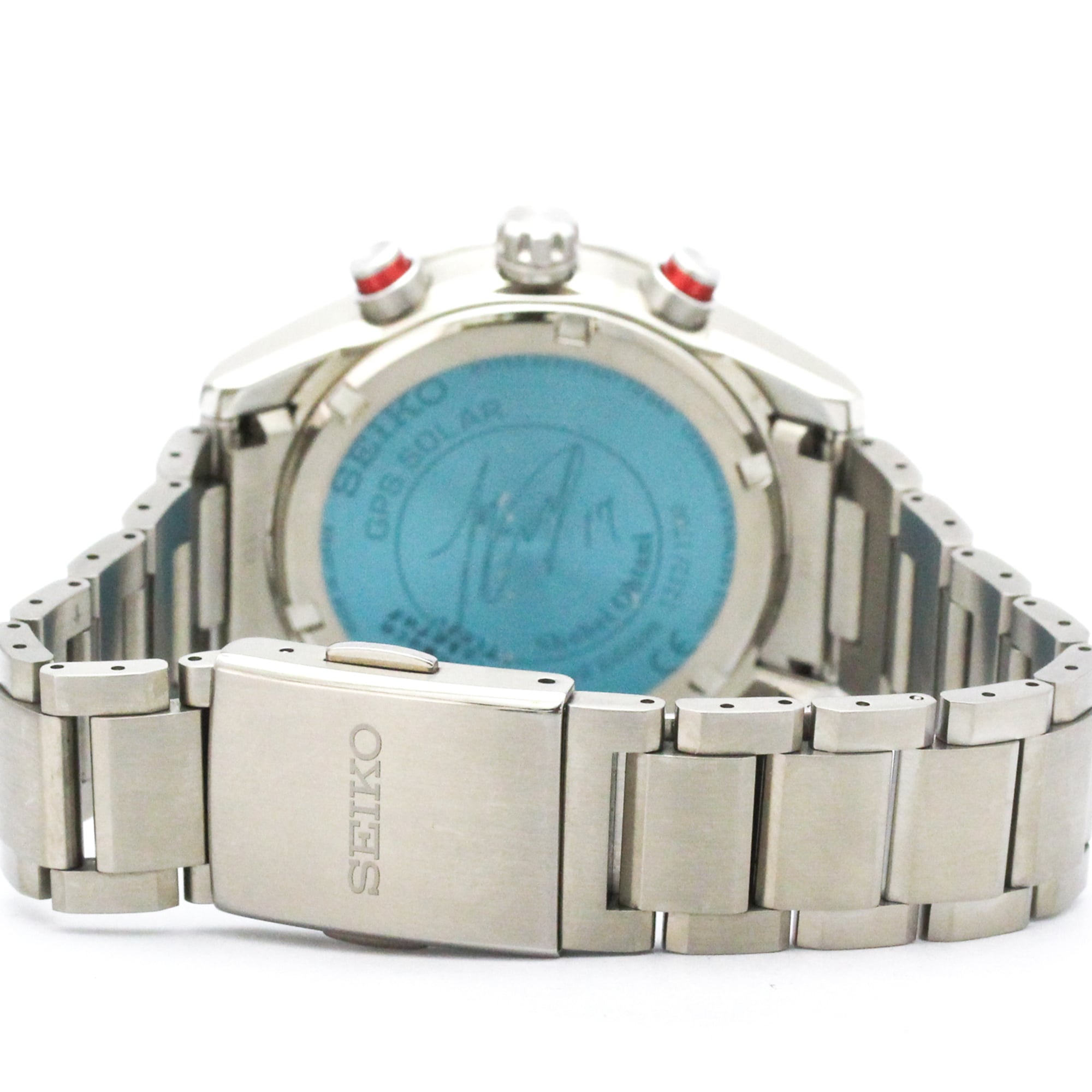 SEIKO Astron Ceramic Steel Radio Wave Control Solar Mens Watch SBXC017(5X53-0AF0) — New - Store Return