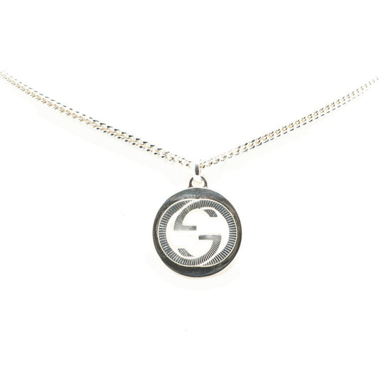 Gucci Interlocking G Chain Pendant Necklace SV925 Silver Women's GUCCI