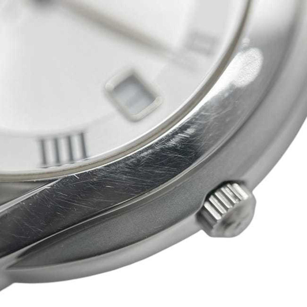 Gucci 5500M Watch f-24297 Silver White YA055305 Men's Stainless Steel Quartz 0163*** GUCCI Battery-Operated Dial Analog Date — Good