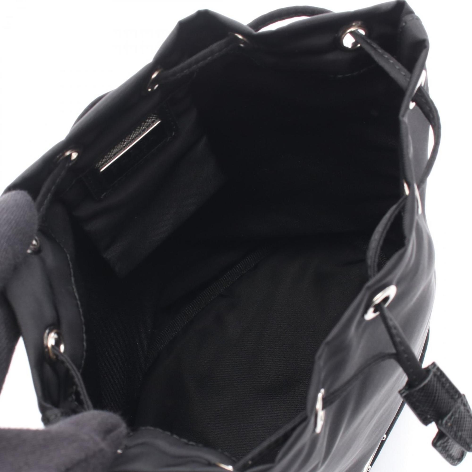 Prada PRADA Pouch Bag Nylon Women's Black 1NA369