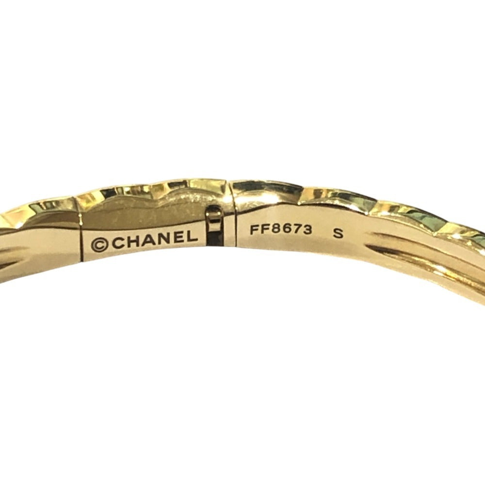 CHANEL J13080 18K Yellow Gold Coco Crush Collection Accessory Jewelry Full Diamond Bracelet Women's Like New — Like New