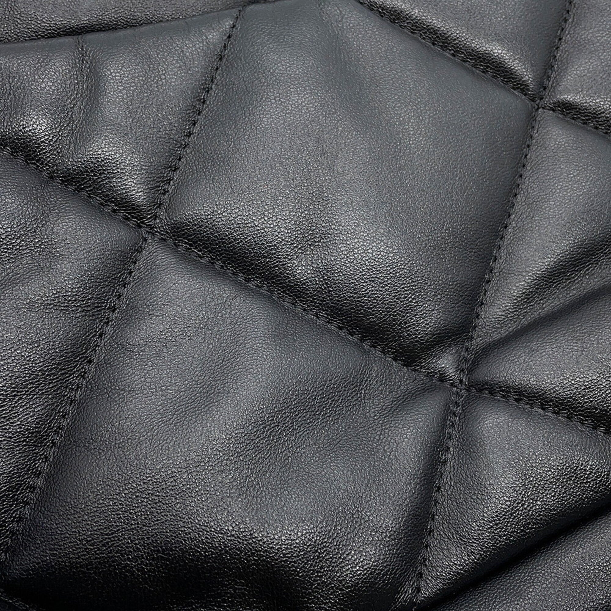 Chanel Chain Shoulder Bag 19 Large Lambskin AS1161 CHANEL Handbag 2-way Black Women's — Like New