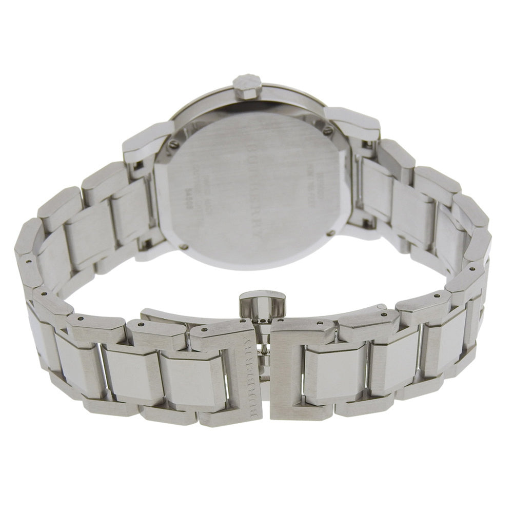 Burberry BU9000 Stainless Steel Watch, Silver, Quartz, Analog Display, Silver Dial, Women's — Very Good