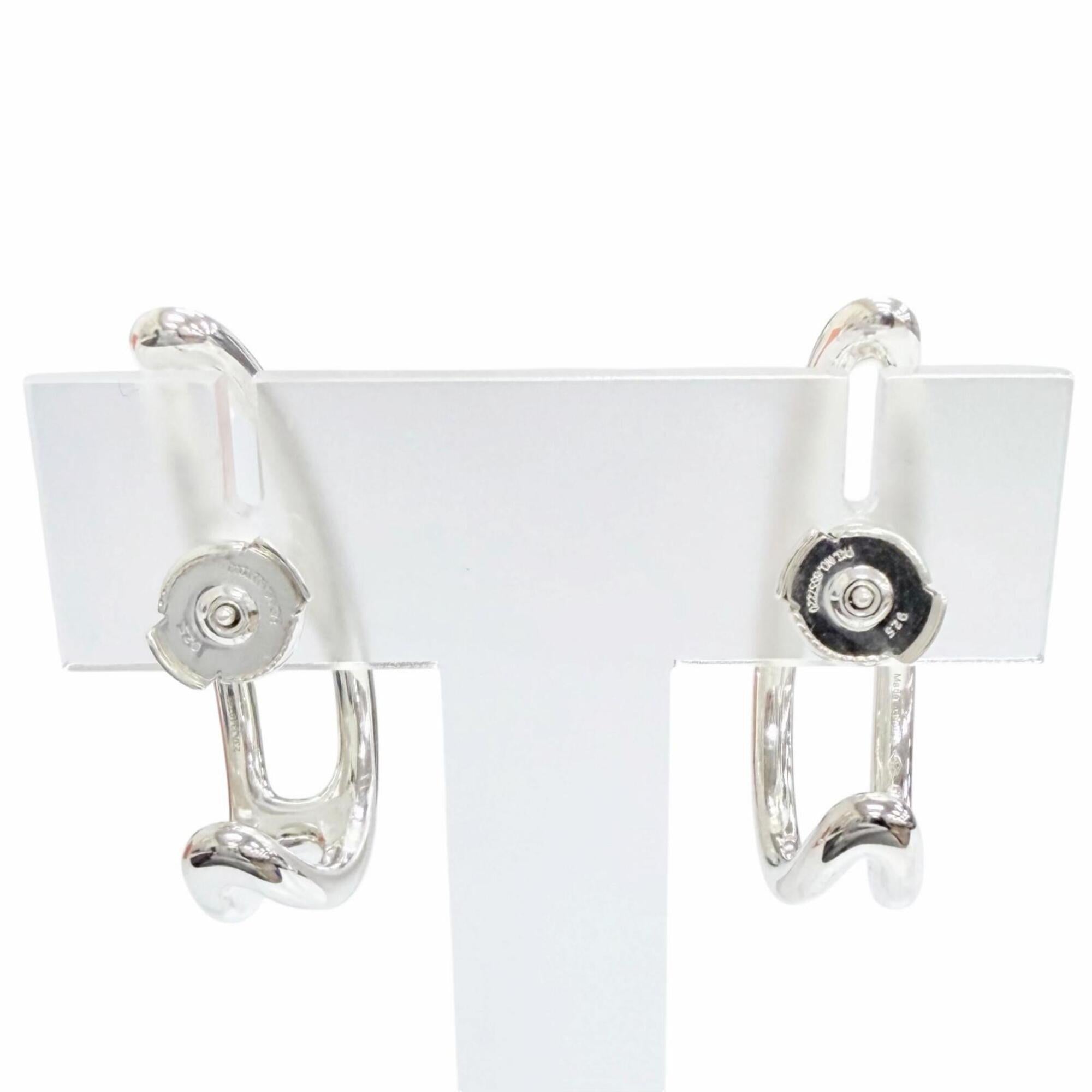 HERMES Chaine d'Ancre Punk Earrings, Pair, 925 Sterling Silver, Made in France, Weight 10.27g, Women's, Comes with Box, Highly Recommended! — Like New