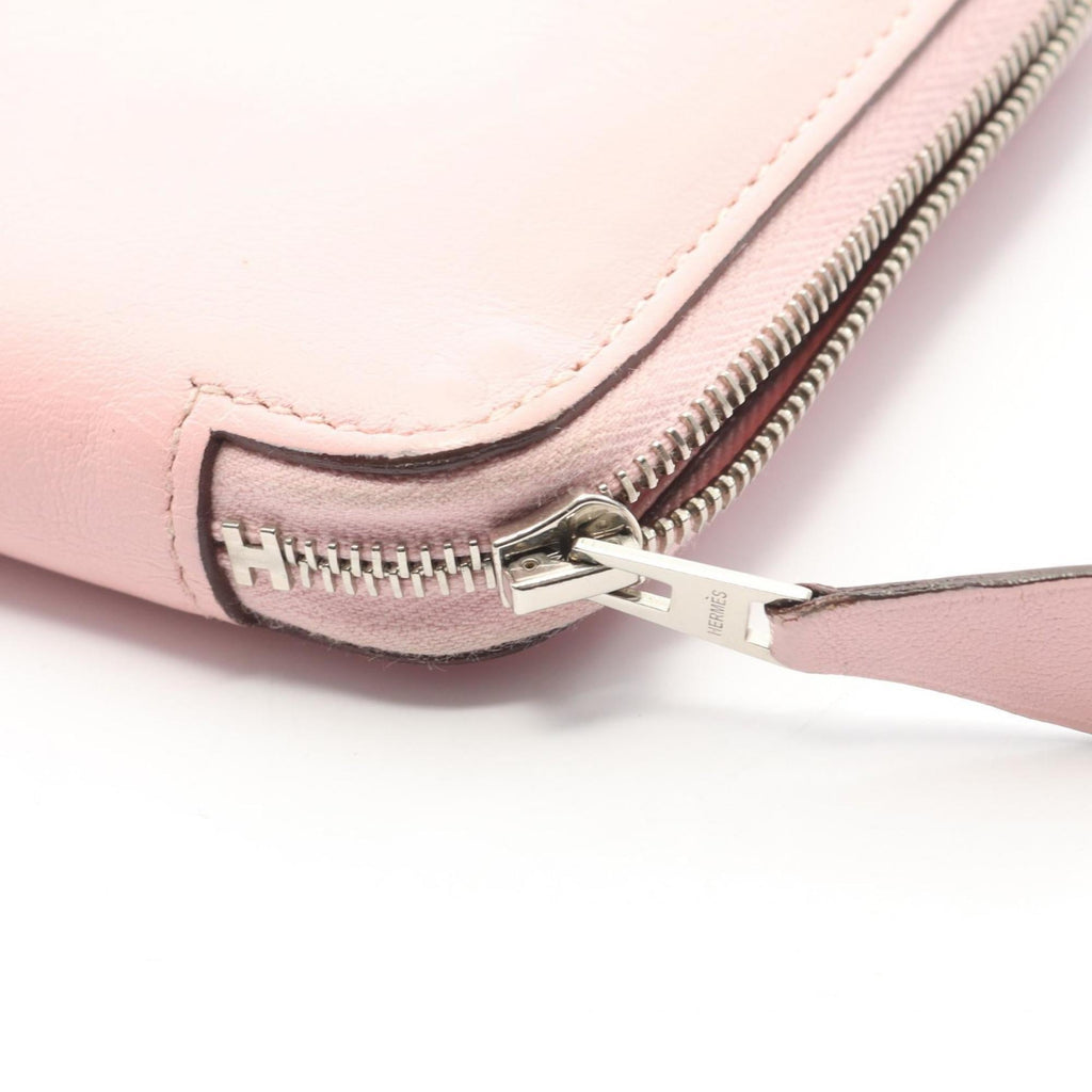 Hermes Hermès Azap Long Round Wallet, Leather, Sikkim, Women's, Pink