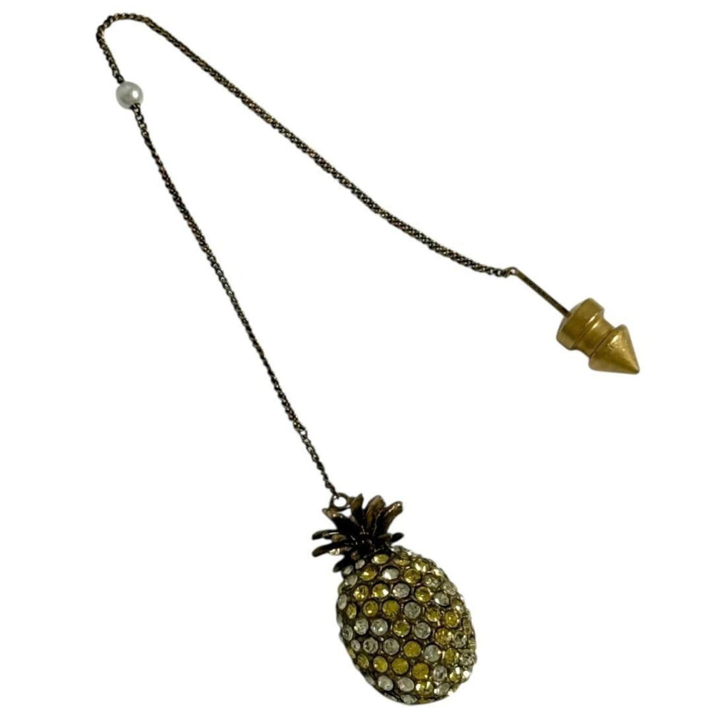 Gucci Women's Single Pineapple Earring with Threader Chain — Like New