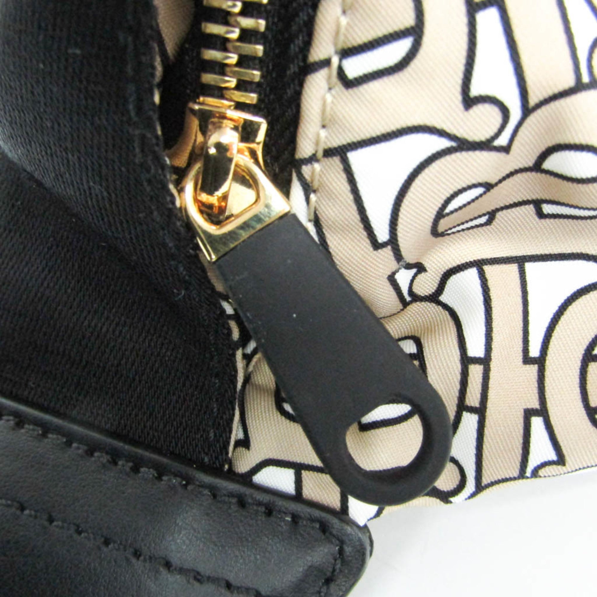 Burberry TB Monogram 8011616 Men,Women Nylon,Leather Fanny Pack,Sling Bag Beige,Black — Like New