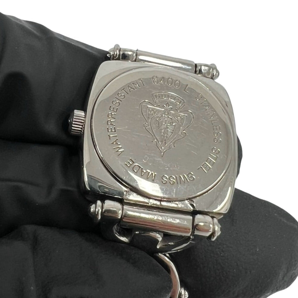 GUCCI Horsebit Chain Stainless Steel Quartz Wristwatch, Silver, 37483 — Good