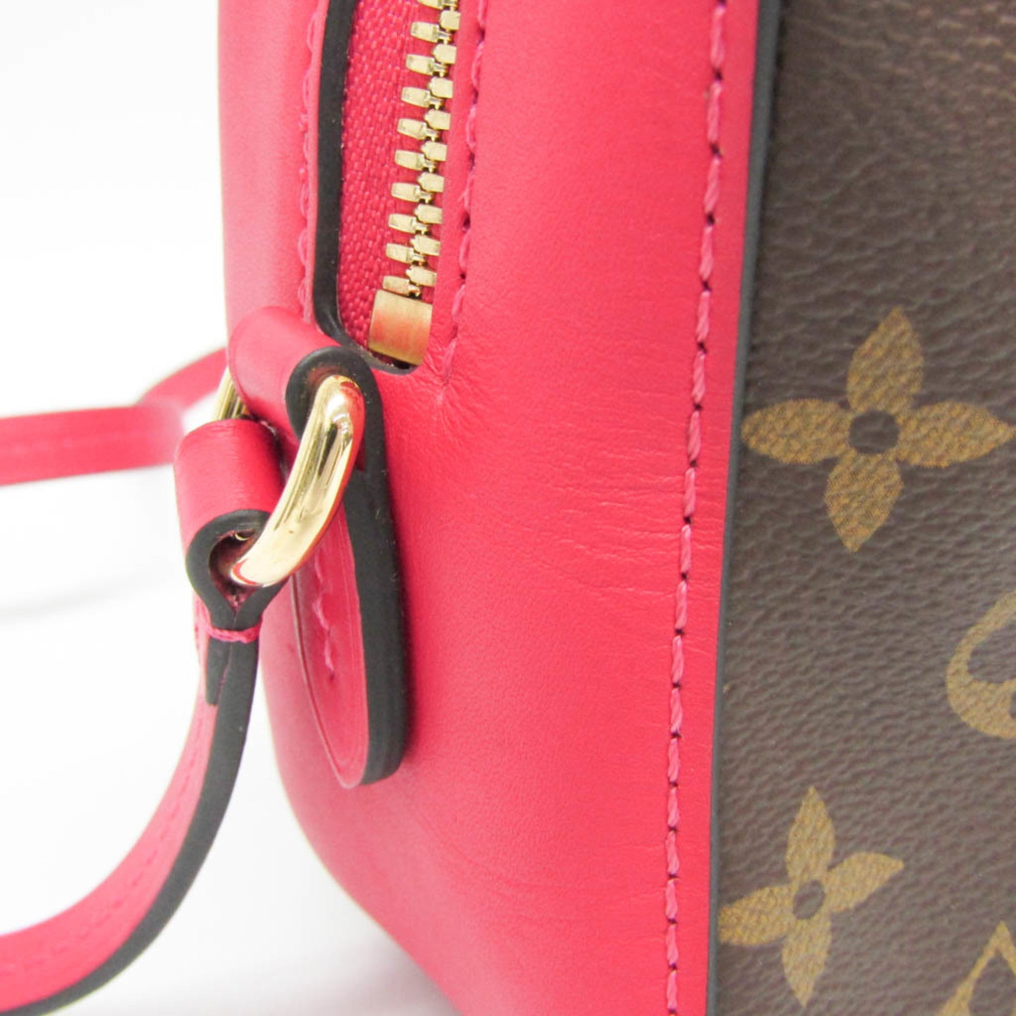 Louis Vuitton Monogram Saintonge M43557 Women's Shoulder Bag Brown,Freesia