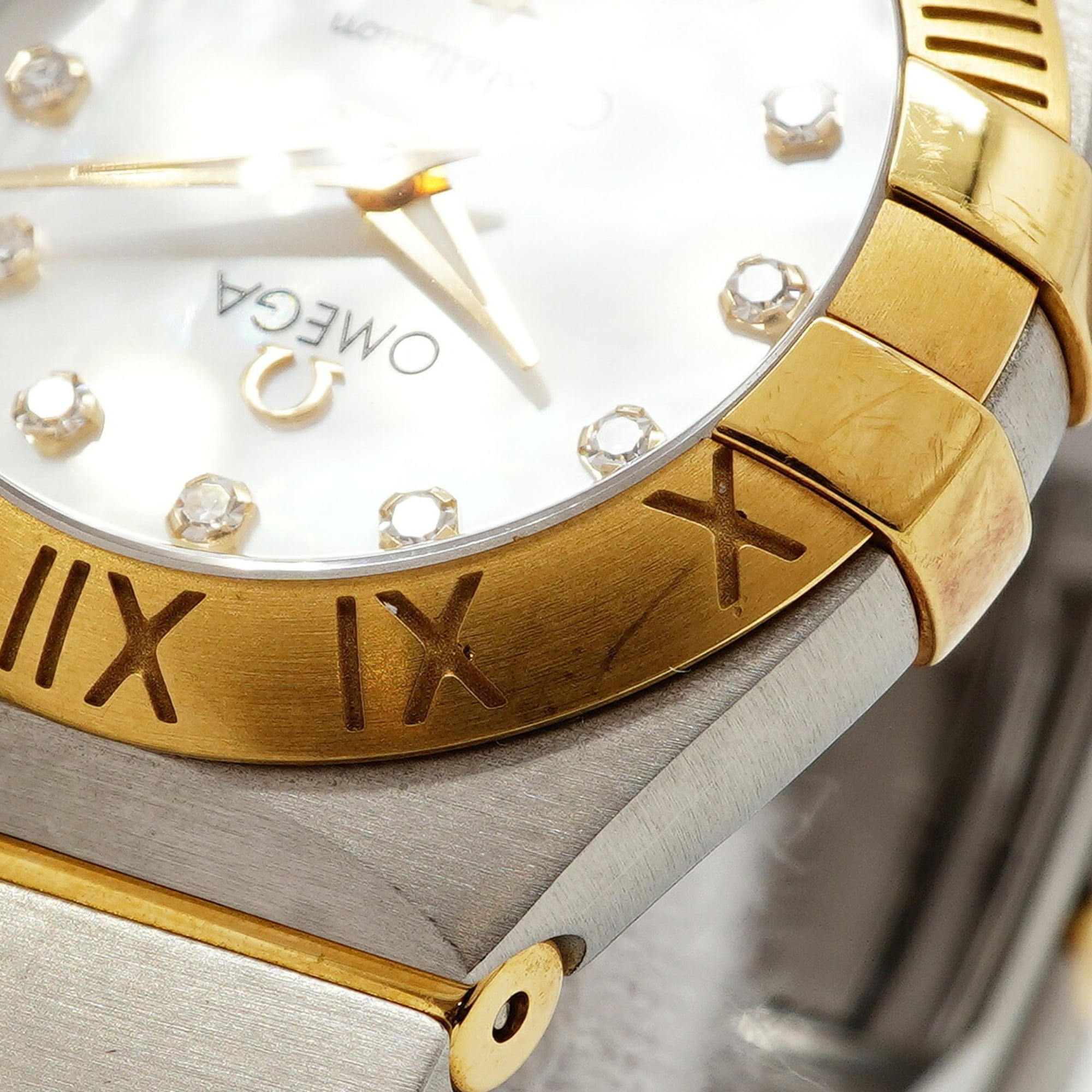 Omega Constellation Brushed Diamond 123.20.24.60.55.002 White Dial Women's Watch — Good