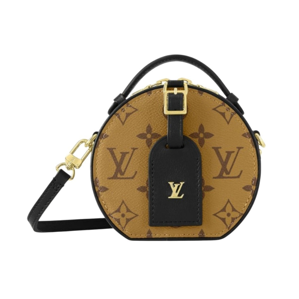 Louis Vuitton Monogram Reverse Mini Boite Chapeau Shoulder Bag M68276 Brown — Like New
