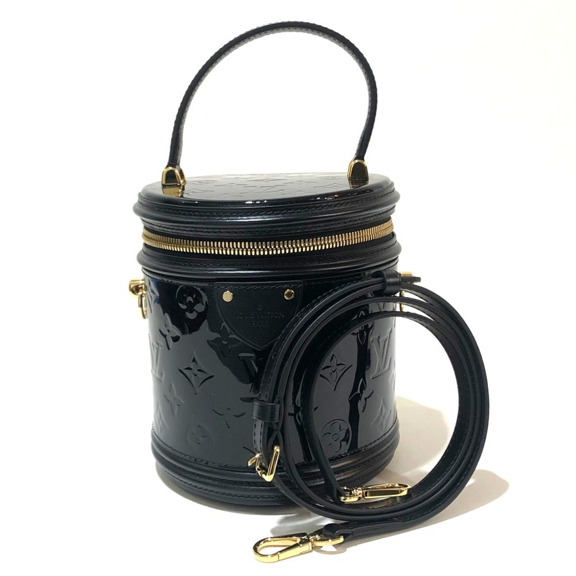 LOUIS VUITTON M53997 Monogram Vernis Cannes PM Handbag Women's Noir Black — New - Store Return