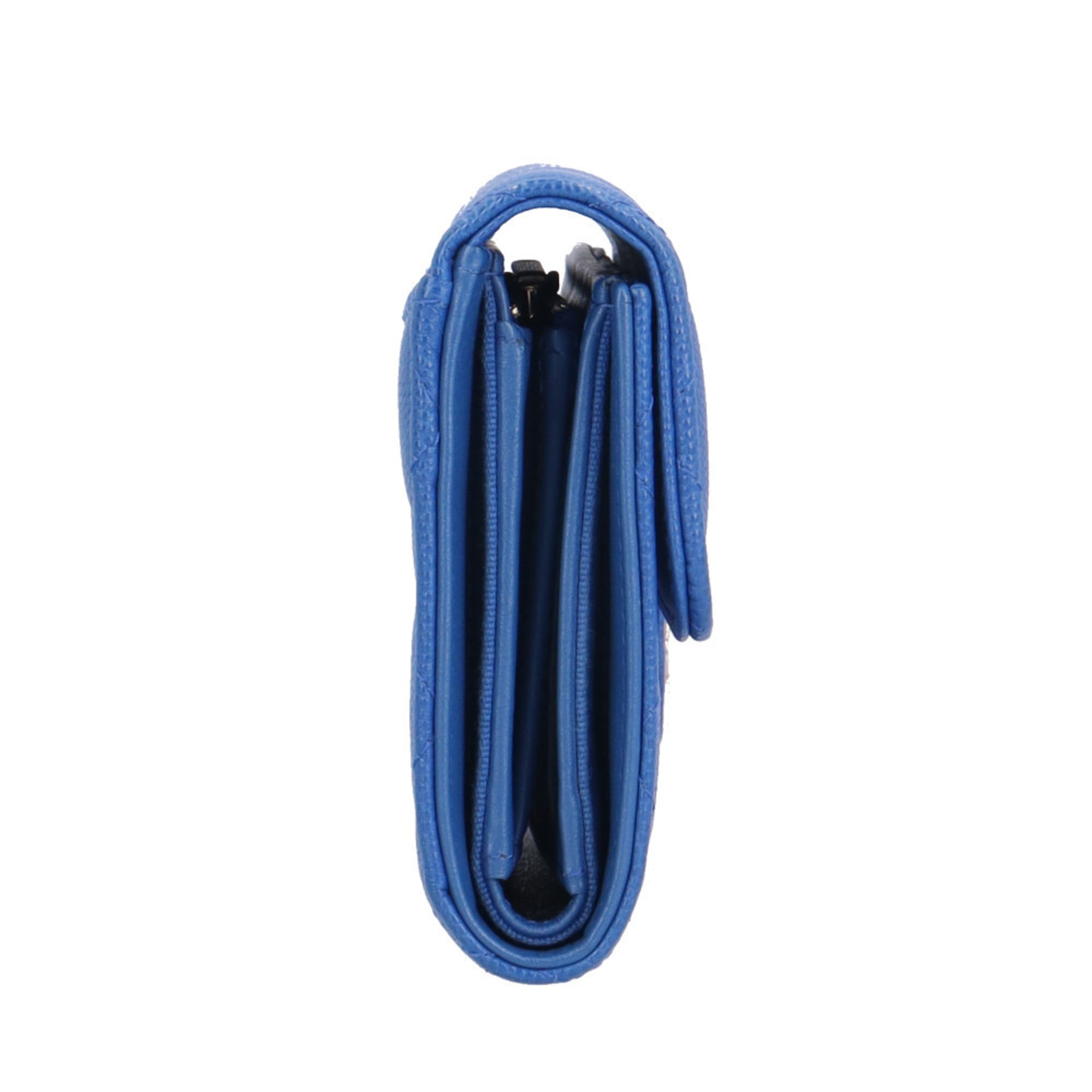 CHANEL Matelasse Tri-fold Wallet in Caviar Leather AP0232 for Women