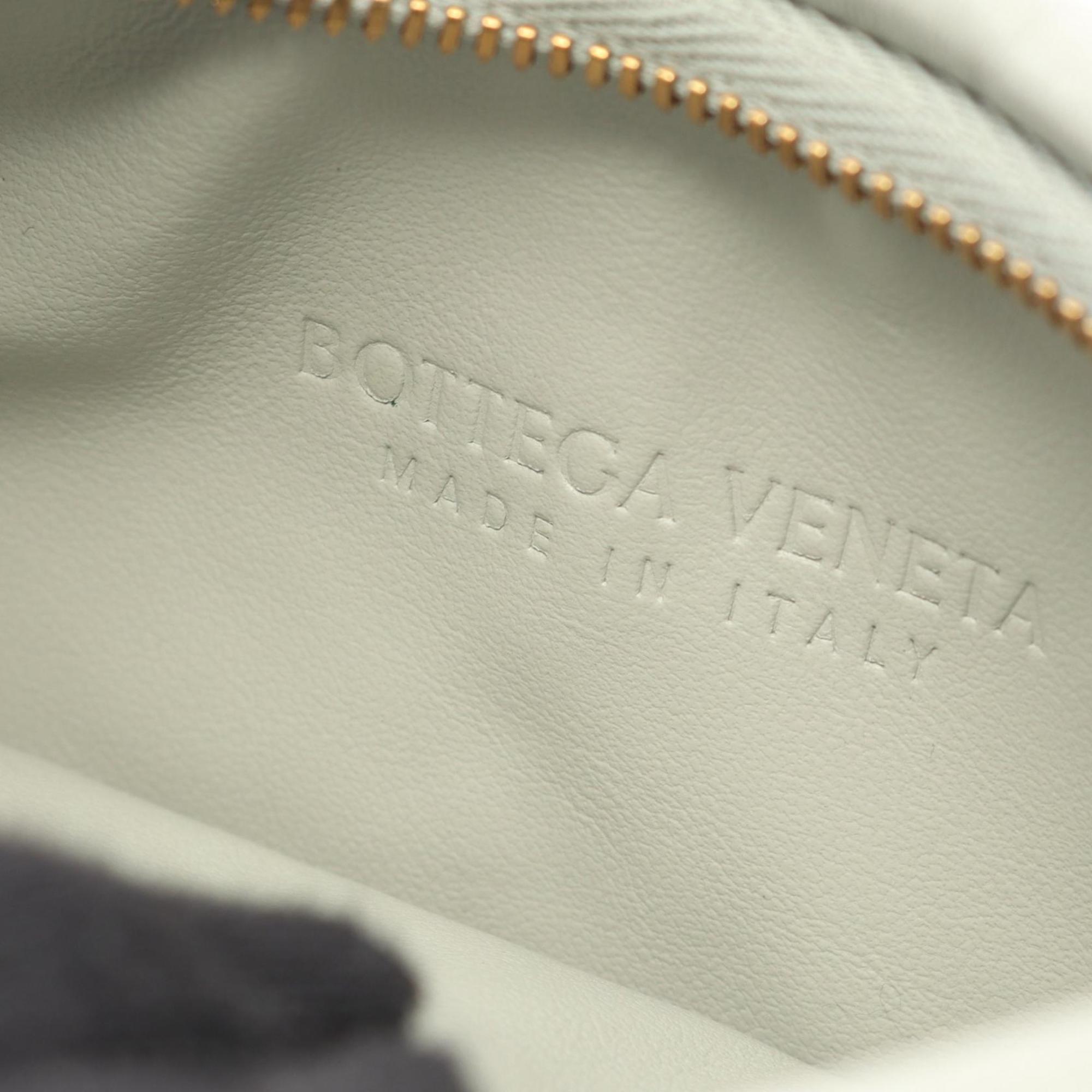 Bottega Veneta Small Gemelli Intrecciato Shoulder Bag, Leather, Women's, Gray and Green