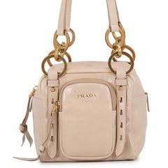 Prada handbag, dangle leather, 1BB137, PRADA — Like New