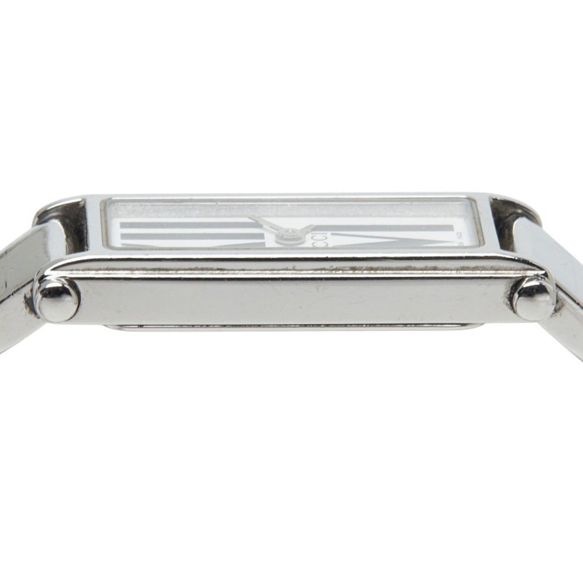 Gucci Bangle Watch 1500L Quartz White Dial Stainless Steel Women's GUCCI — Good