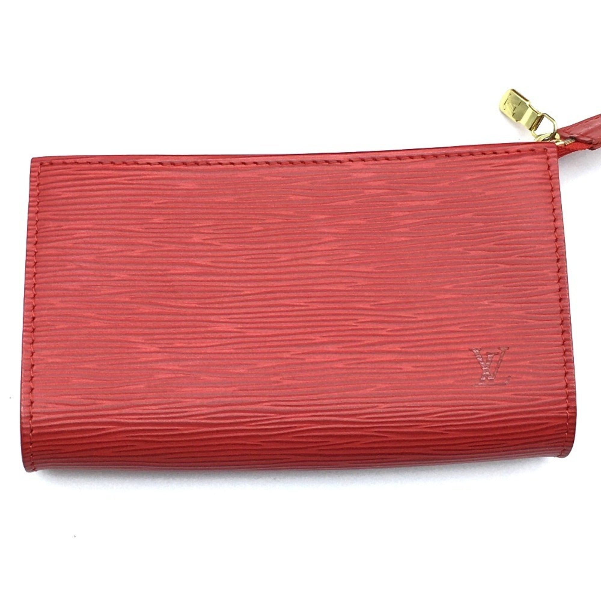 LOUIS VUITTON M5899E Epi Petite Bucket PM Bucket-Shaped Shoulder Bag in Leather, Women's, Rouge Red — Like New