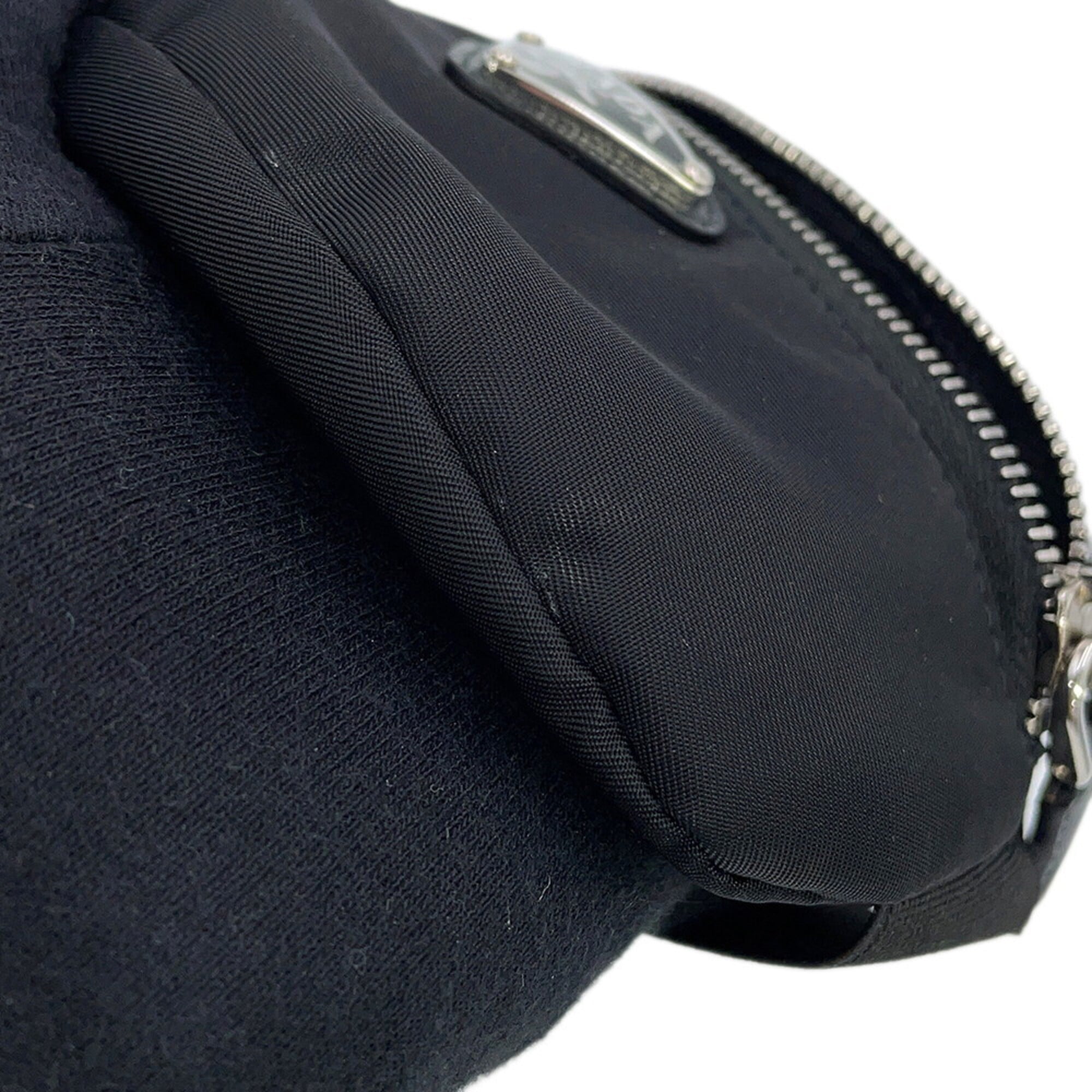 Prada Handbag Pouch Re-Nylon Triangle Wristband Nylon 2TT095 PRADA Mini Black — Like New