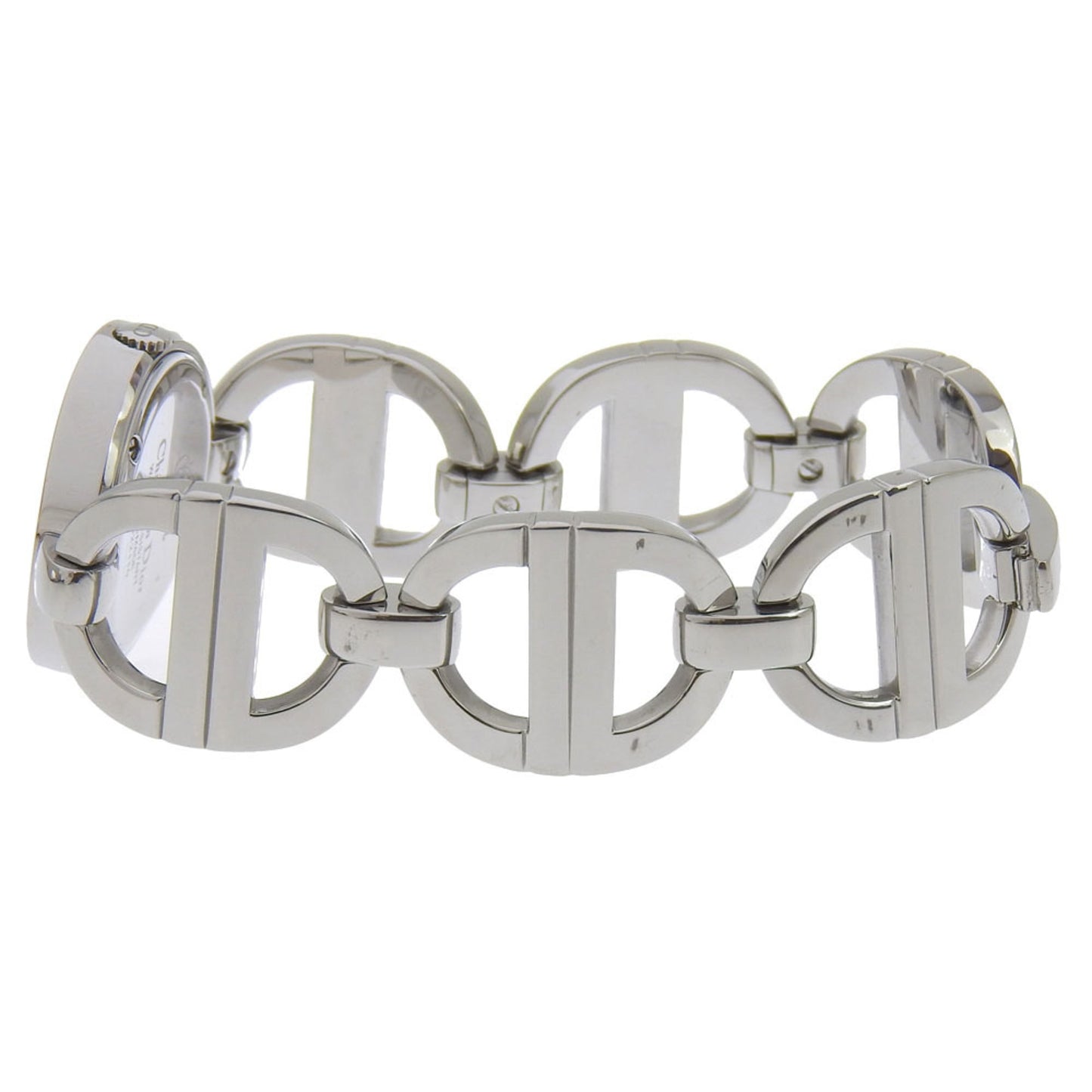 Dior Maris Watch CD022110, Stainless Steel Quartz Analog Display, Black Dial, Women's