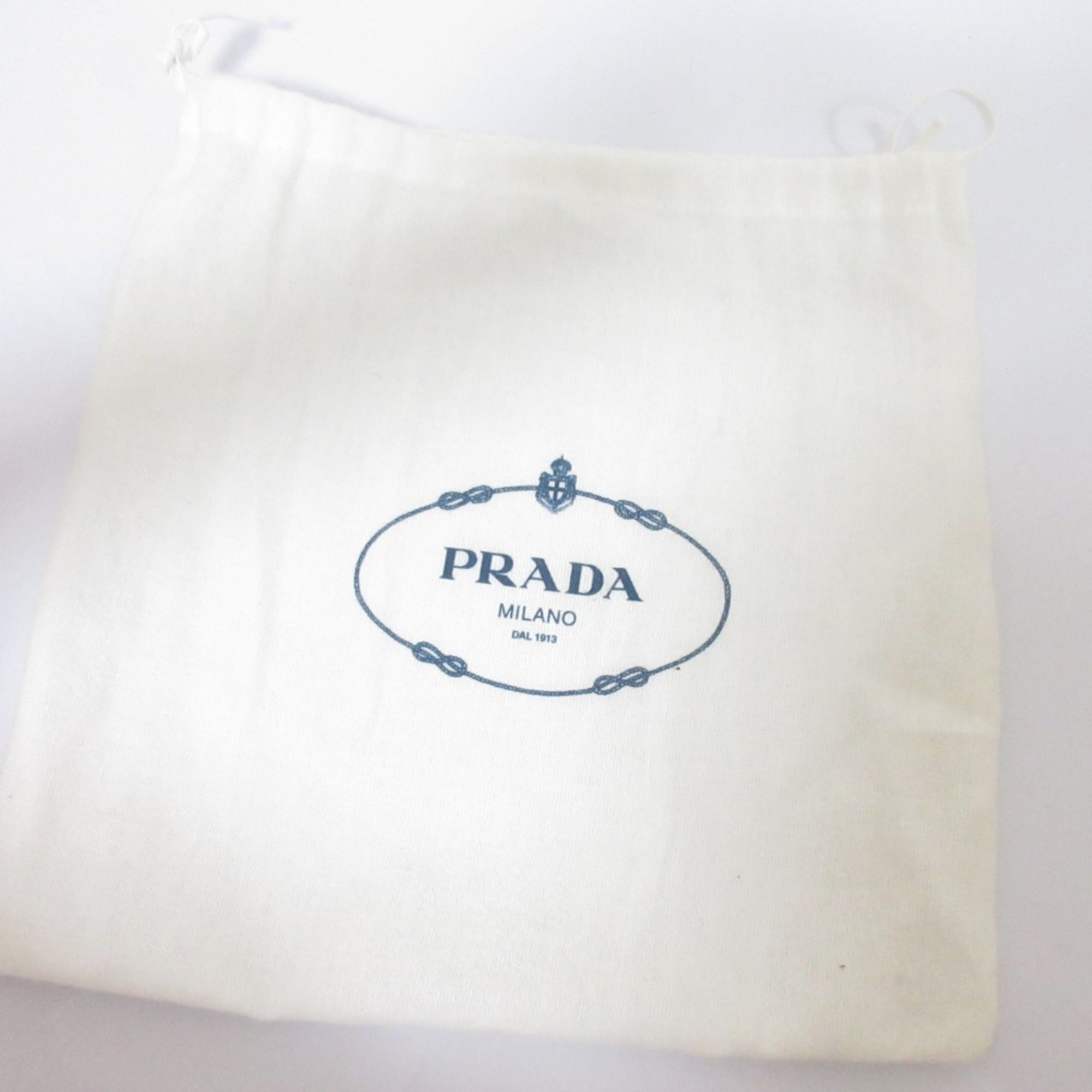 PRADA Tessuto Nylon Triangle 2-Way Chain Shoulder Bag 1BA252 Black Women's — Like New