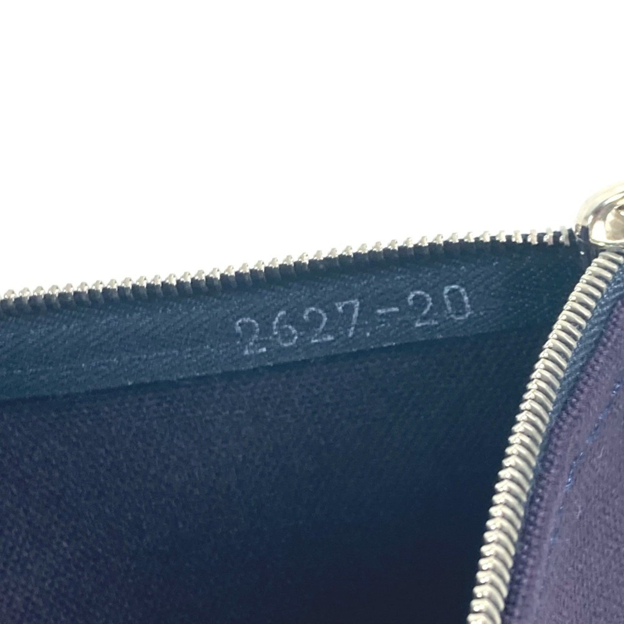 HERMES Hermes Flat Yachting PM Multi-Pouch Pouch Cotton Men's Women's Navy E-240920-6 — Like New