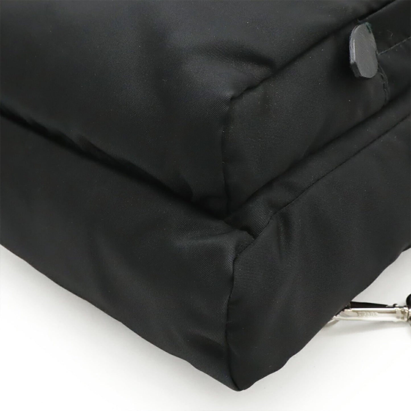 PRADA Triangle Bag, Body Bag/Shoulder Nylon and Leather, Black, Purchased at an Overseas Boutique, 1BZ026