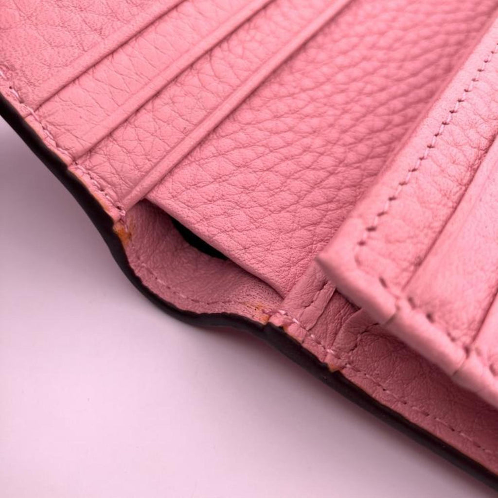 Gucci Animalier Bee 468015 Blind for Love Bi-fold Wallet, Pink