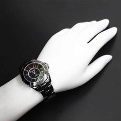Chanel J12 Electro 38, Limited Edition of 1255 Pieces Worldwide, H7122, Men's Watch, Date, Black Ceramic, Automatic Winding — Like New