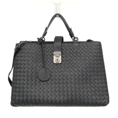 Bottega Veneta Intrecciato Rome Leather Handbag,Shoulder Bag Black — Like New