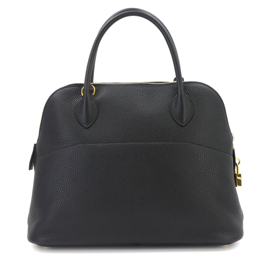 Hermes Bolide 31 2-way Handbag/Shoulder Bag, Taurillon Clemence Leather, Black, Z Stamp, Gold Hardware — Like New
