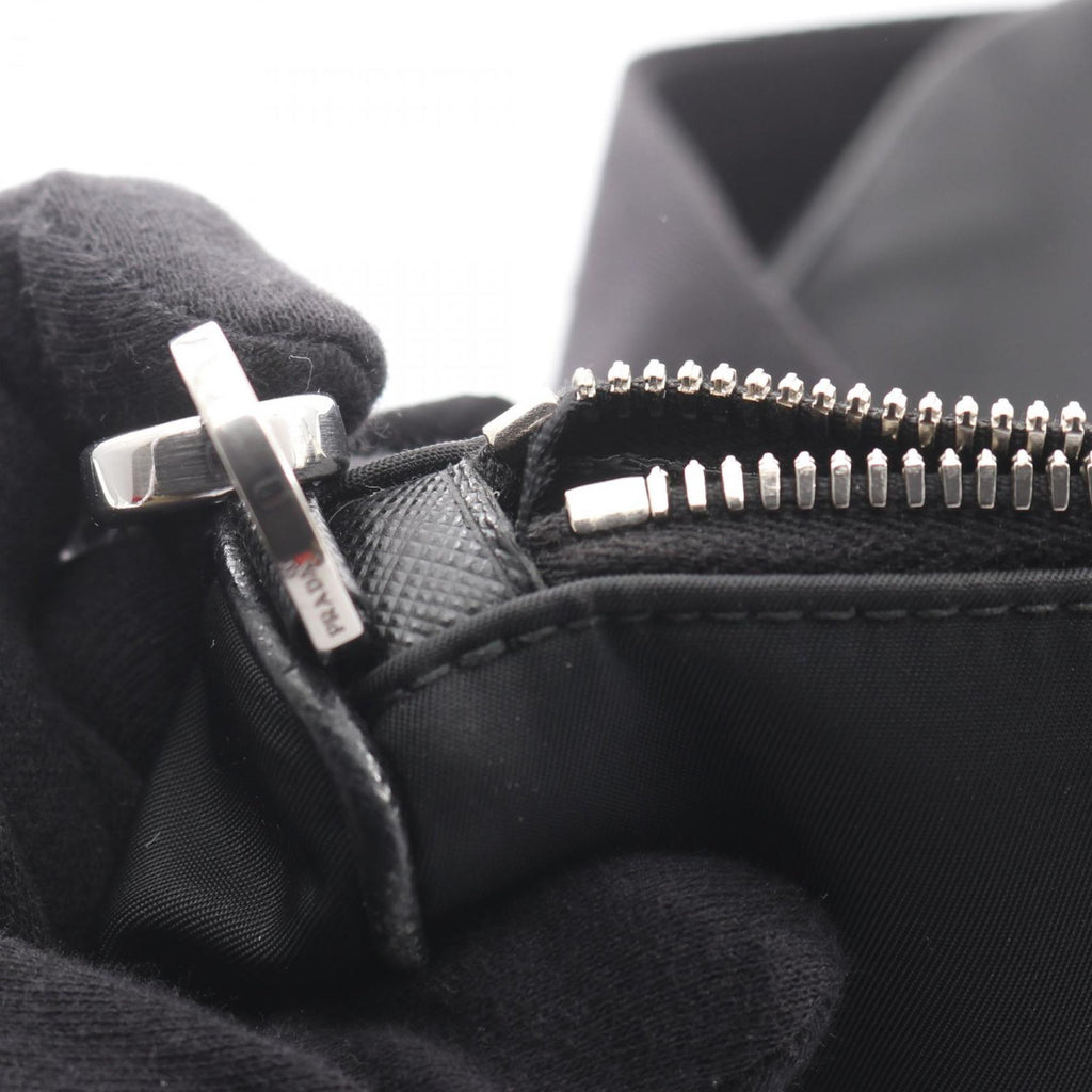 Prada Shoulder Bag in Nylon and Saffiano Leather, Black, for Men Women, 2VH113