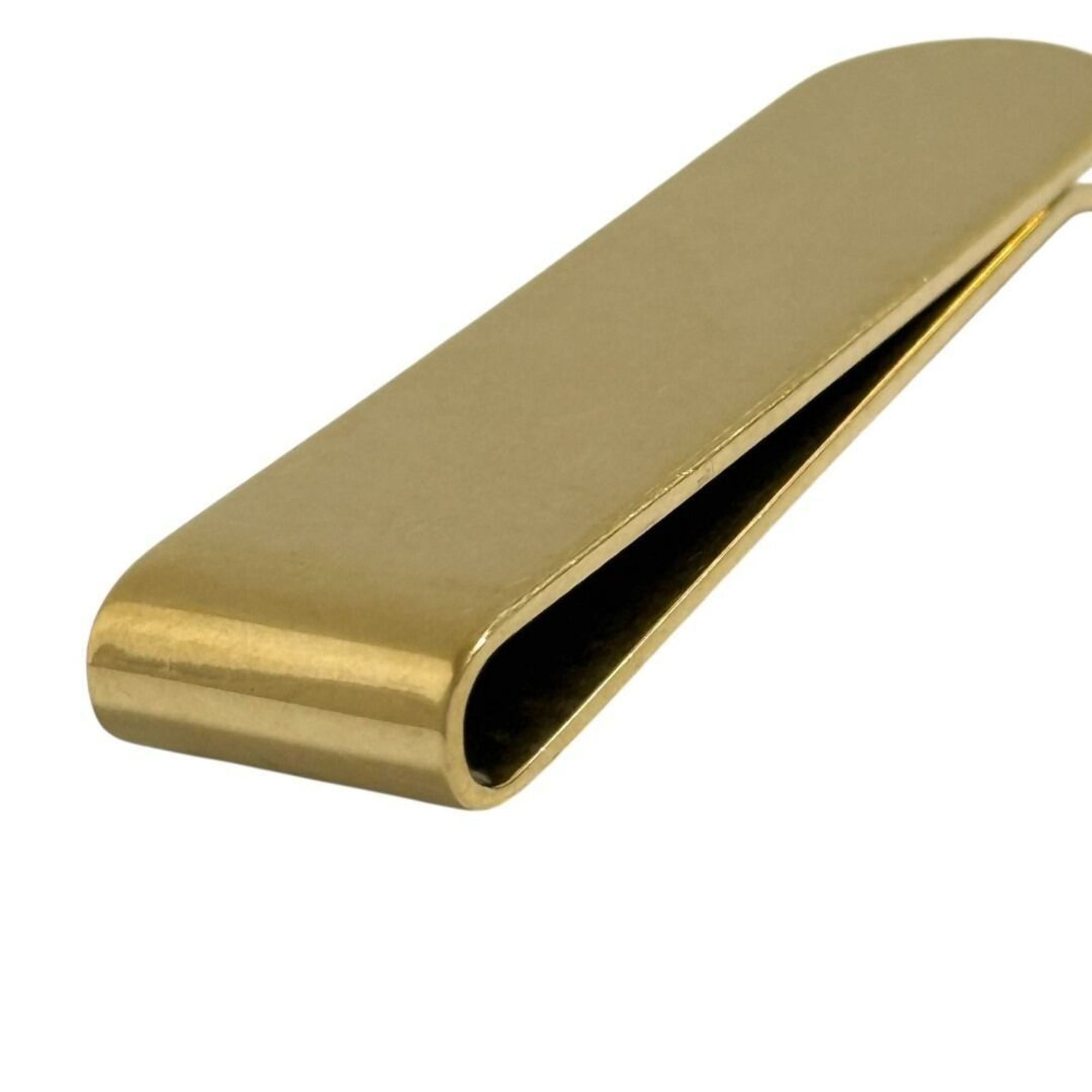Saint Laurent Paris Men's Money Clip, ID, Bill Gold