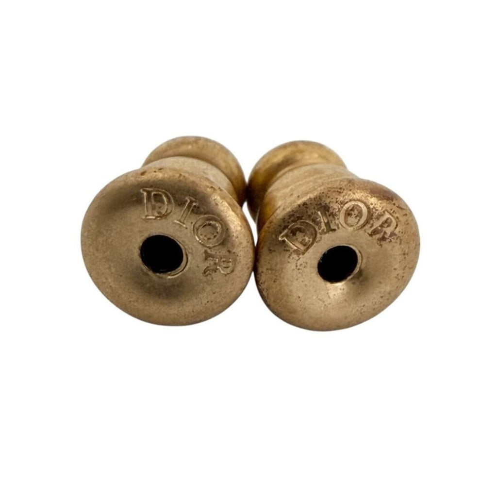 Christian Dior Dior Women's D Millefiori Earrings with Asymmetrical Flowers