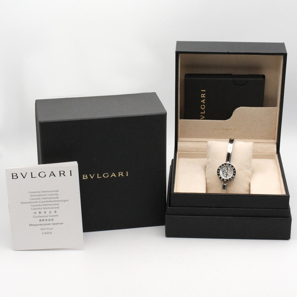 Bulgari BVLGARI B-zero1 Butterfly Watch, Stainless Steel, Diamond, Women's, White/White Shell, BZ22S — Very Good