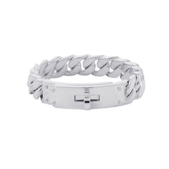 Hermes Kelly Gourmet GM Bracelet, Size SH, SV925 Silver, HERMES Chaine d'Ancre — Like New