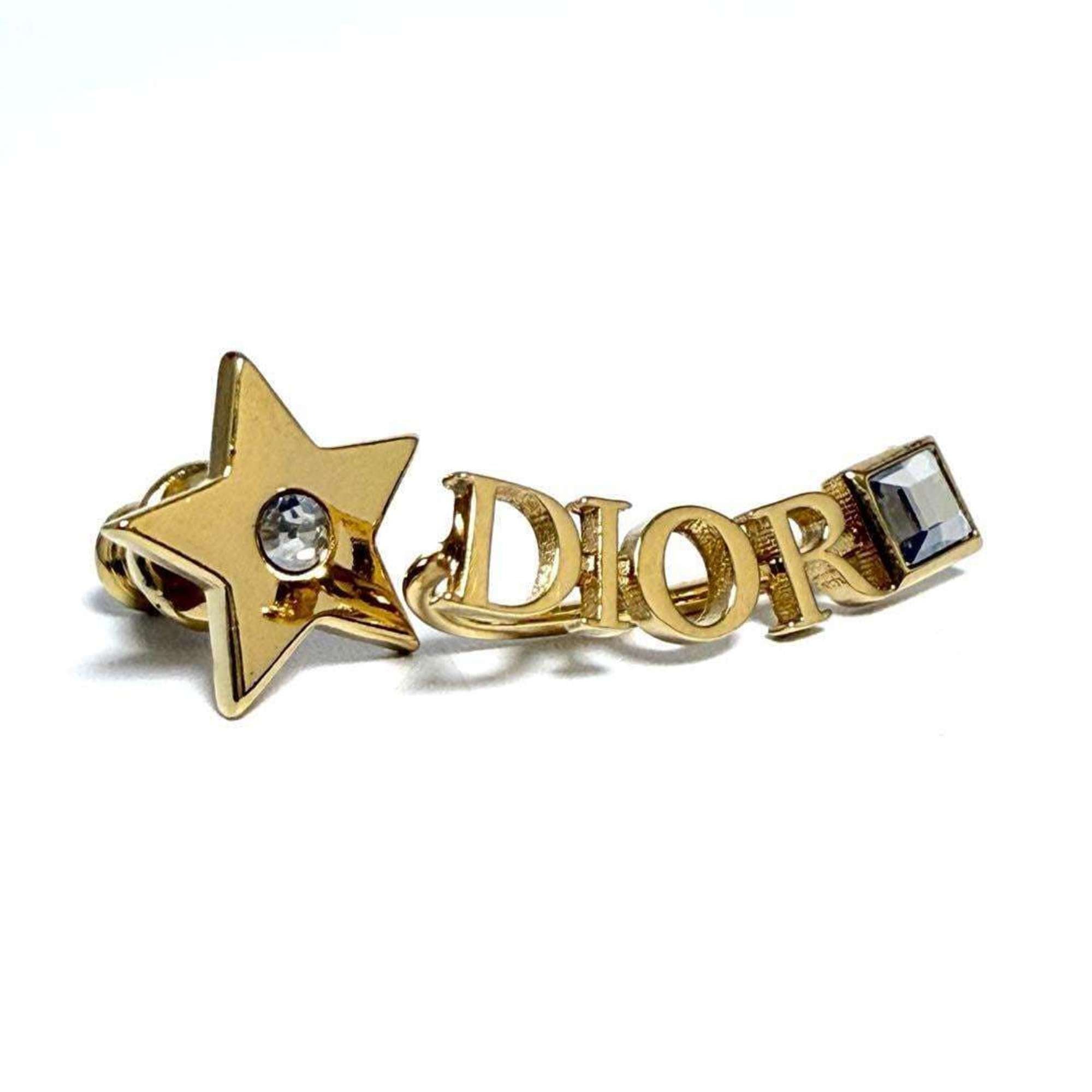 Christian Dior Dior Asymmetric Revolution Earrings Star — Like New