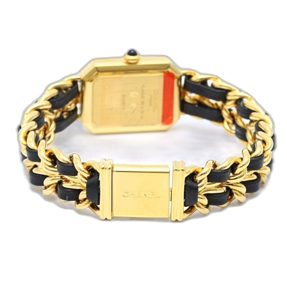 CHANEL Premiere Large Size H0001 483011003 Women's Watch GP (Gold Plated) x Leather 130518 — Very Good