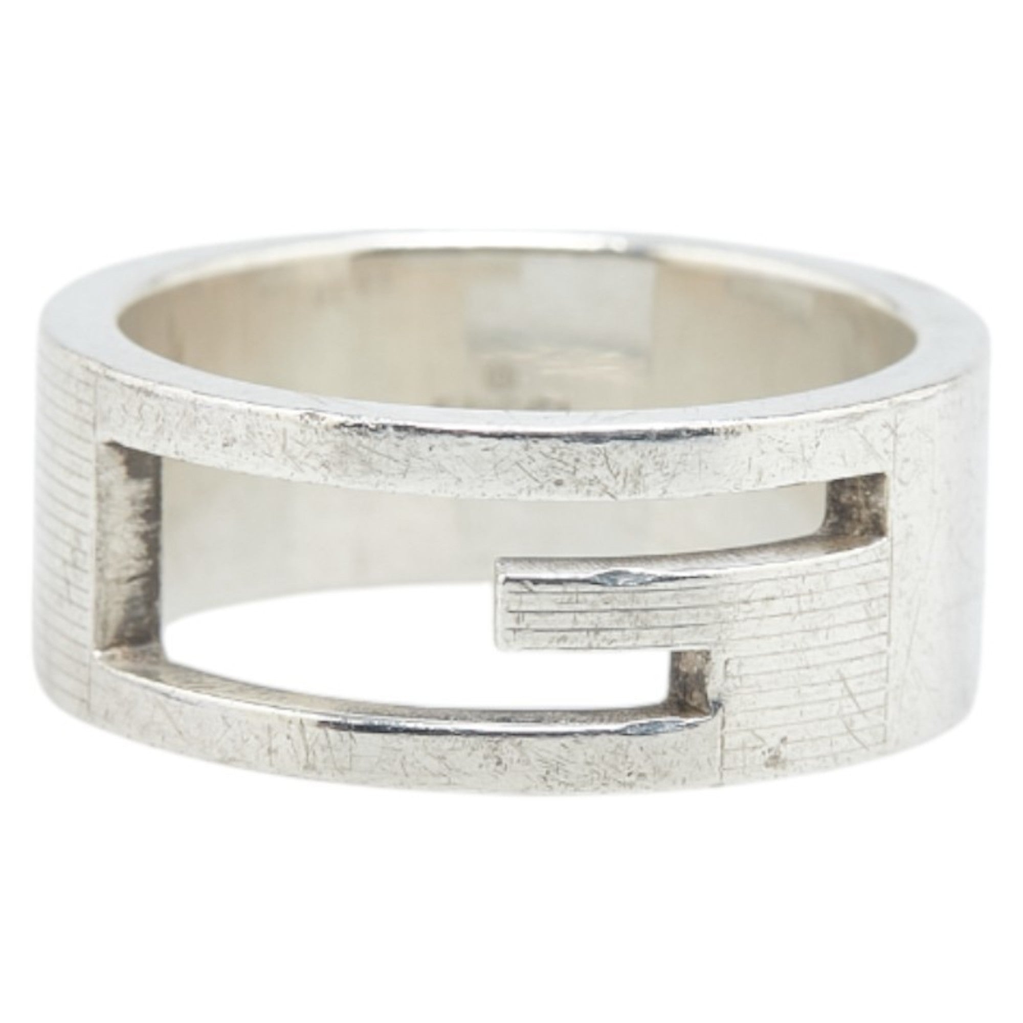 Gucci Branded G Ring, SV925 Silver, Women's, GUCCI