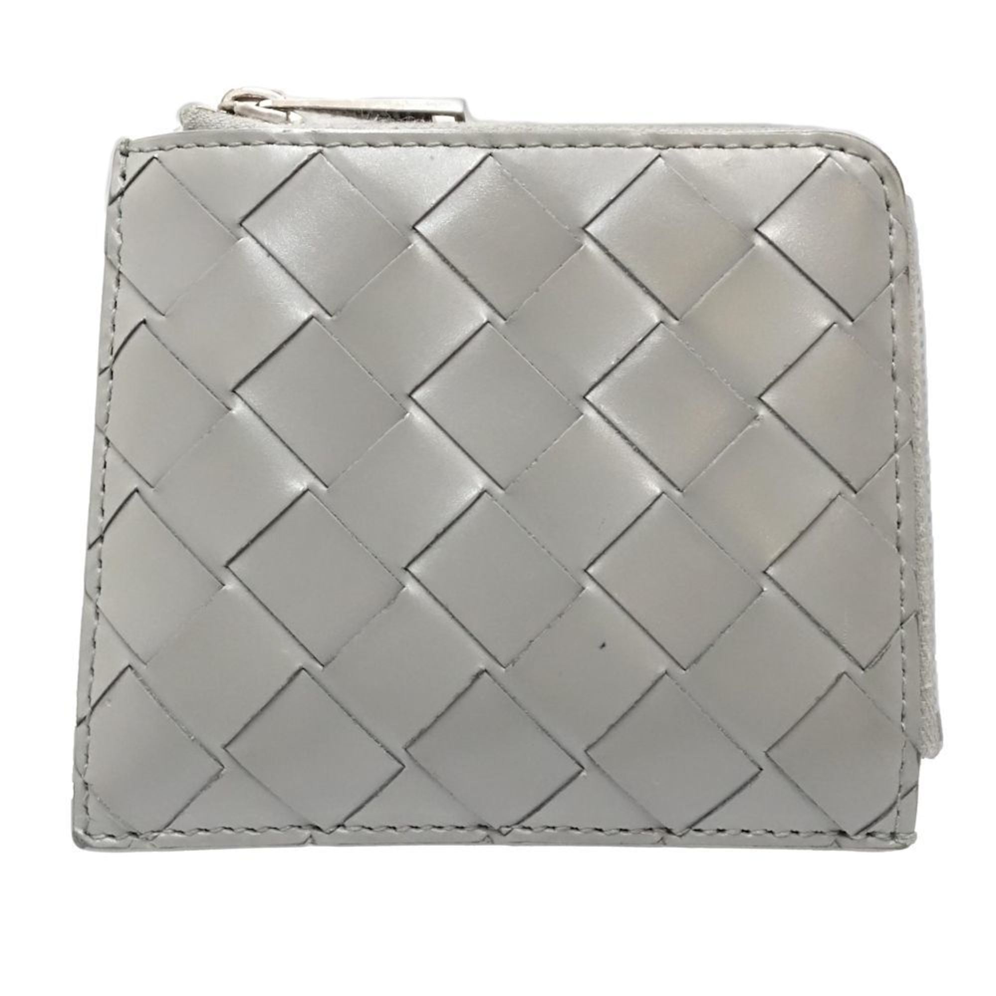 BOTTEGA VENETA Wallet/Coin Case 593216 Stamp Square Zip Around Wallet Intrecciato Women's 181911