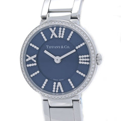 TIFFANY&Co. Tiffany Atlas 2-Hand Bezel Diamond 69291651 Women's Watch Stainless Steel 40349 — Very Good